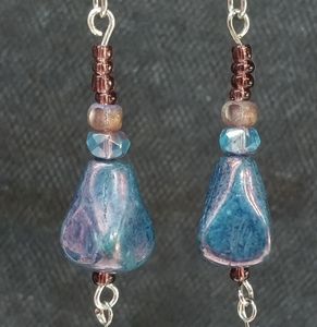 Mystic Peaks bead earrings